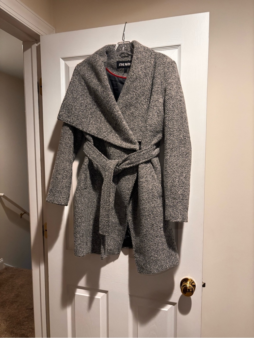 Steve Madden Tweed Wrap Coat
